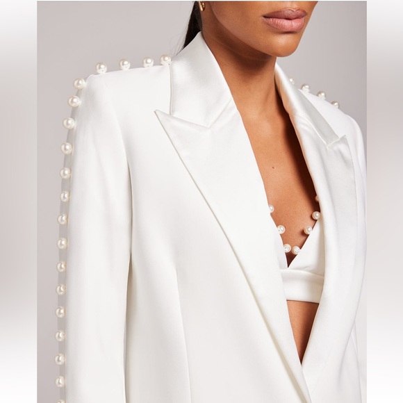 Nadine Merabi - Charlotte White Blazer + Nicole Top + Charlotte White Pants - M - Picture 4 of 16